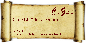 Czeglédy Zsombor névjegykártya