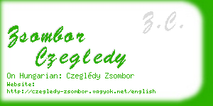 zsombor czegledy business card