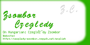 zsombor czegledy business card